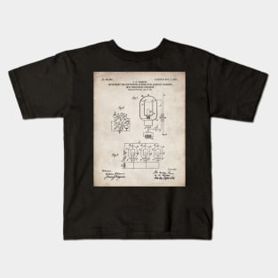 Electrician Patent - Maker Workshop Art - Antique Kids T-Shirt